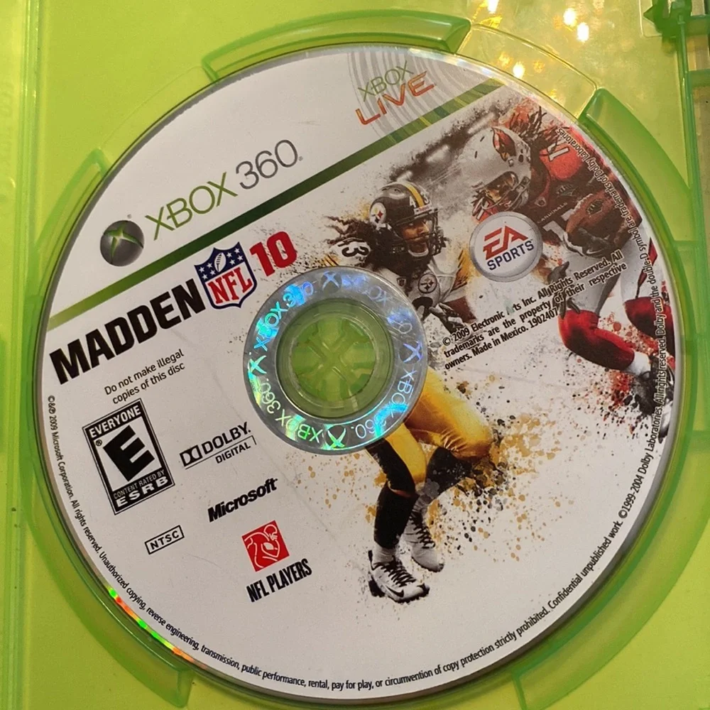 XBOX 360 Madden NFL 10 game